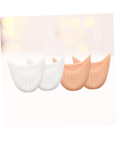 4 Pairs Pink Silica Toe and Heel Protectors for Athlete Shoes and Ballet Heels - Buy Online on SooperMarket.com