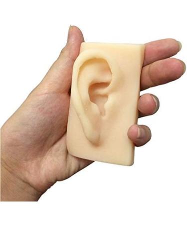 Artificial Human Pattern Silicone Ear - Silicone Simulation Ear for Micro Plastic Surgery Module Piercing Ear Piercing Teaching Demonstration - Buy Online on SooperMarket.com