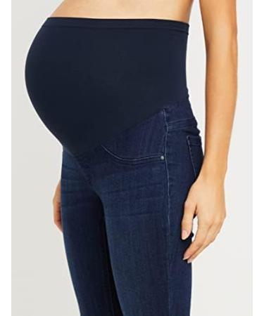 Motherhood Maternity Indigo Blue Stretch Denim Jegging Jeans with Secret Fit Belly - Dark Wash - Buy Online on SooperMarket.com