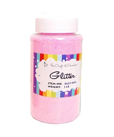 Craft and Party, 1 Pound Bottled Craft Glitter for Craft and Decoration (Light Pink)