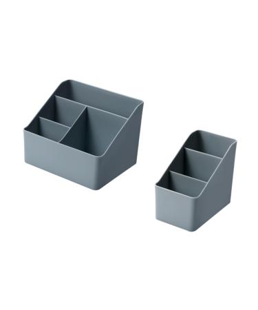 Anneome 2pcs Box Cosmetics Holder Jewelry Container Storage Box Desktop Toiletries Student