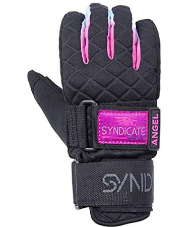 HO Syndicate Angel Mens Waterski Gloves Black/Pink Sz L