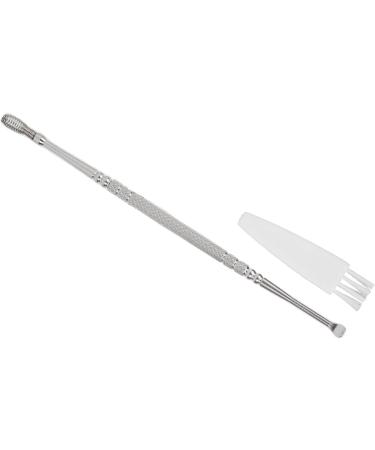 Stainless Steel Double Head Ear Spoon - Ergonomic Design for Home Use - Relieve Itching - Silver - Buy Online on SooperMarket.com