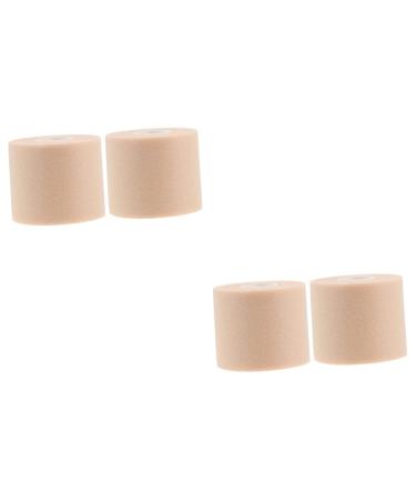 Hemoton 4 Rolls Sports Bandage Exercise Handles Soccer Tape Football Wristbands Pre Wrap for Hair Athletic Foam Wrap Foam Underwrap Tape Sports Tape Sports Skin Film Athletic Tape Fitness Skin Colourx2pcs 6.5X6.5X6CMx2pcs