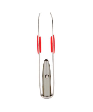 1PC Tweezers With Light Stainless Steel Eyebrow Tweezer Hair Removal Spotlight Eyelash Tweezer Eyebrow Tweezer Professional Beauty Tools Illuminate Dark Areas