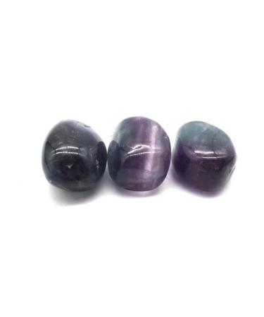 5pc 25mm-30mm Rainbow Fluorite Tumble Stones Polishing Gemstone for ERTEYIN