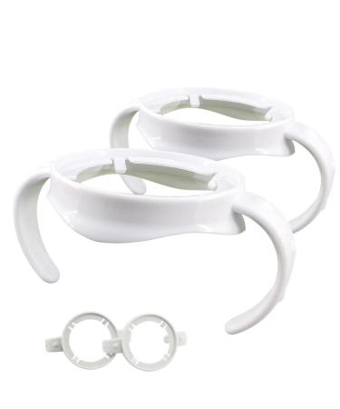 Newmemo 2pcs Baby Bottle Handles  Bottle Grip Handle for Avent Natural Wide Mouth PP Glass Baby Feeding Bottles Baby Bottle Accessories 1