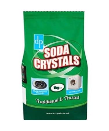 Dri Pak Soda Crystal 1kg || Cleans Sinks Drains and Freshens Washing Machines || Use in Laundry - 1kg (Pack of 6)