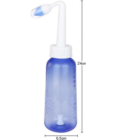 300ml Saline Nasal Irrigation Pot with Allergy Relief, Neti Nose Cleansing, Travel Case - Purple - Buy Online on SooperMarket.com