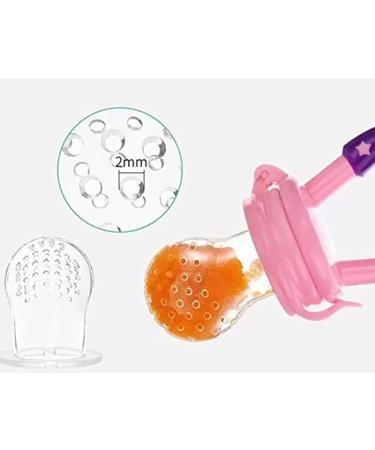 Mesh Baby Pacifier Feeder - BPA-Free Silicone - Pink - Buy Online on SooperMarket.com