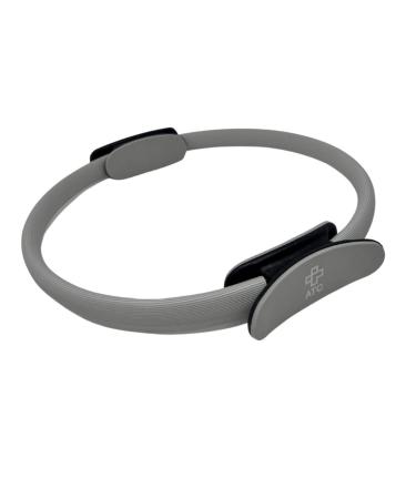 ATC Handels GmbH Pilates Ring 38cm for resistance training with non -slip handles - training device for core training at home yoga and fitness gray