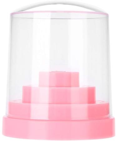 Nail Drill Holder Plastic 48 Holes Display Organizer Box Pink Blue Orange White for Salon (Pink) - Buy Online on SooperMarket.com