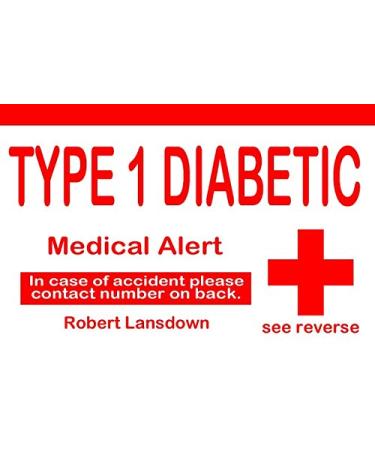 Diabetic Alert Card Diabetic Awareness Card Diabetic Alert Wallet Card In Case of Emergency Card