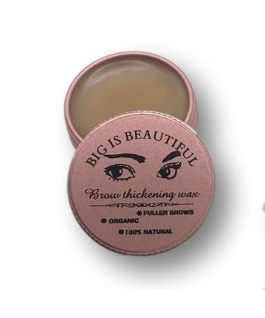 BIG IS BEAUTIFUL! Natural Eyebrow and Eyelash Re-Growth Wax. Organic. Stimulates Hair Growth. Hair Thickening. Made with Orgainc Castor Oil and the Purest Essential Oils.Makes a Great Brow Wax Primer