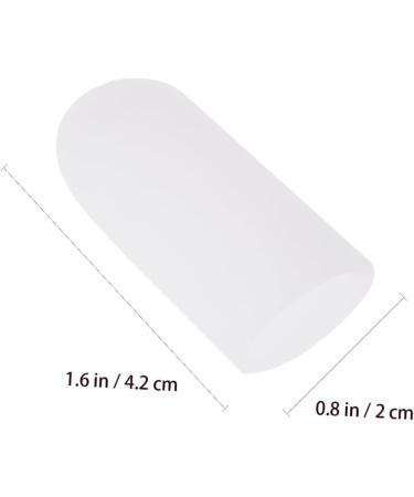 Gel Toe Protector Sleeve - Foot Care Blisters Splitter Cover Caps - White Thumb Protector Pair - Buy Online on SooperMarket.com