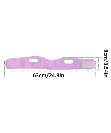 Double Chin Reducer | V Line Lifting Mask & Chin Strap for Women - Face Slimming Solution (Purple - Buy Online on SooperMarket.com
