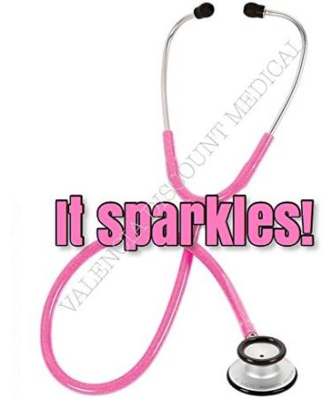 Buy Prestige Medical Clinical Lite Stethoscope - Hot Pink Sparkles | International Shipping Available - Buy Online on SooperMarket.com
