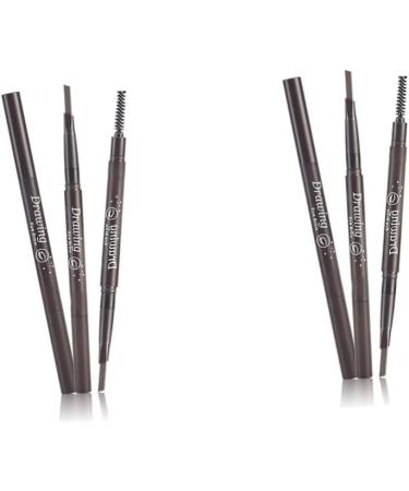 Angoily 2pcs 2 1 Eyebrow Brush Eyebrow Filler Eyebrow Pencil Brush Makeup Tools Double Head To Rotate - Buy Online on SooperMarket.com