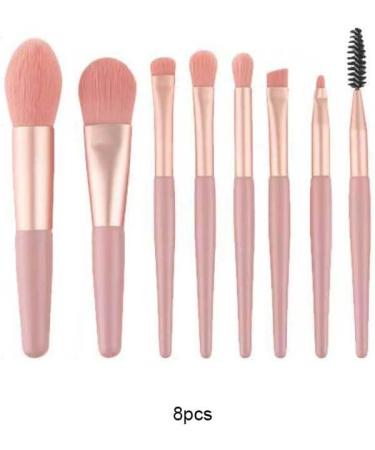 Dajidafu 8 Pieces/Set Makeup Brush Eye Shadow Foundation Brushes Portable Eyebrow Eyelash Concealer Make Up Tools Learner - Buy Online on SooperMarket.com