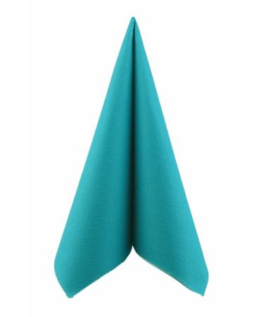 50 APARTina napkins fabric-like Airlaid - UNI color: turquoise size: 40x40 cm turquoise 40x40 cm