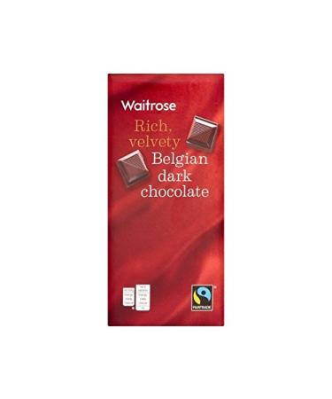 Belgian Dark Chocolate Waitrose 200g - Pack of 4
