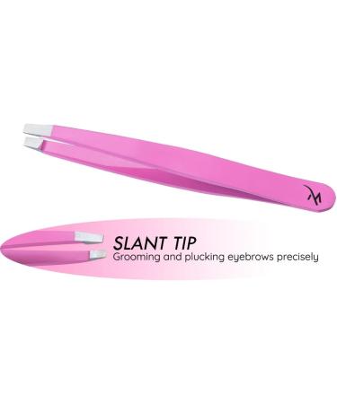 Professional Stainless Steel Precision Tweezers Set - For Eyebrows, Ingrown Hair, Facial Hair Removal - 2 Piece Set for Men and Women (Multi Color) - Buy Online on SooperMarket.com