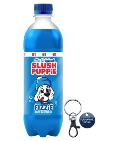 Slush Puppie Pack of 12X500ml with Key Ring (Blue Raspberry)