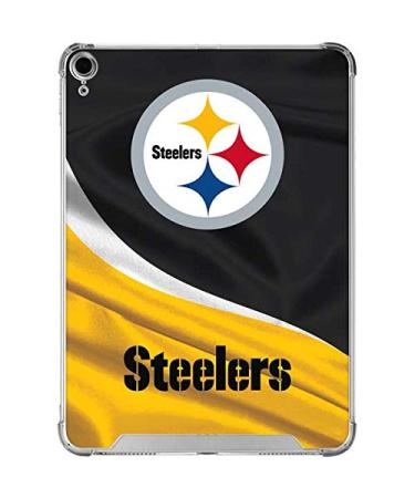 Skinit Clear Tablet Case Compatible with iPad Air 10.9in (2020) - Officially Licensed NFL Pittsburgh Steelers Design