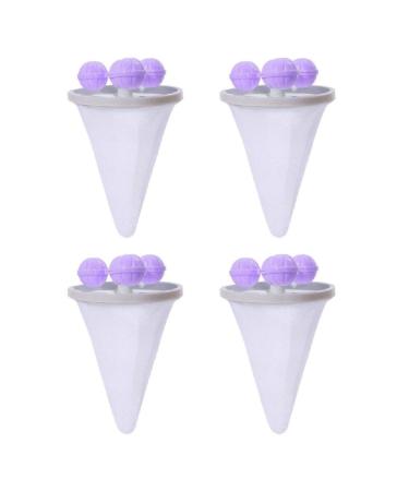 Pack Of 4 Filter Bags Pet Hair Remover Hair Filter Bags For Washing Machine Reusable Washing Machine Hair Catcher Washing Machine Hair Filter Reusable Hair Remover Filter Bag Floating Lint Bag Washing Purple