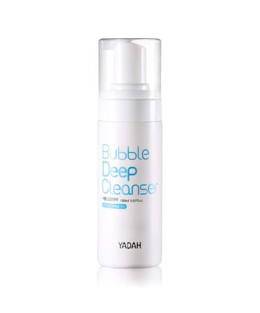 YADAH Bubble Deep Cleanser (5.07fl oz) - Vegan Foaming Cleanser Soothing Moisturizing Clear Impurities. Korean Skin Care. Cactus Orange Peel.