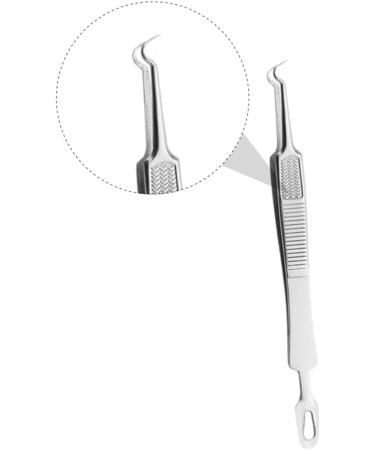 FOYTOKI 6 Pcs Clip Pimple Tweezers Mole Removal Scissor Blackhead Tweezers Kit Silver Stainless Steel - Buy Online on SooperMarket.com