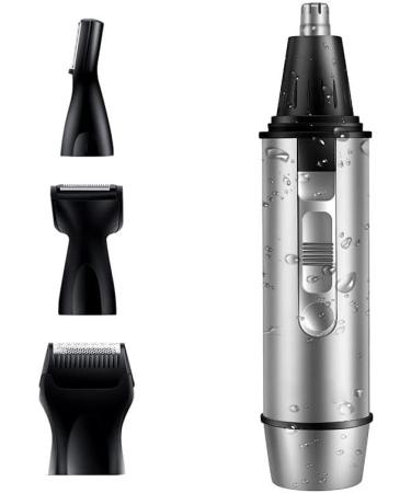 4 in 1 Nose Hair Trimmer for Men - Waterproof Ear & Eyebrow Clipper Travel-Friendly Battery-Powered Grooming Tool - Buy Online on SooperMarket.com
