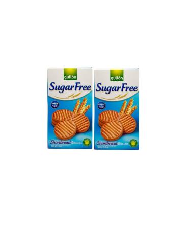 Gullon Sugar Free Shortbread Biscuits 330g x 2 Pack Bundle