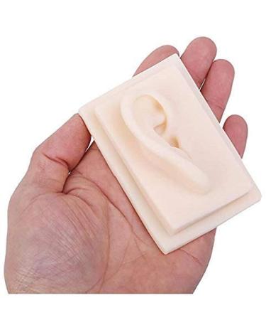 Silicone Ear Template for School Acupuncture Treatment Kit 1: 1 Nature Silicone Ear Template 1 Pair for Presentation Tool right ear