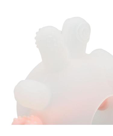 Suckable Silicone Teething Toy for Infants - Transparent Pink Washable Soothing Relief for Toddlers - Buy Online on SooperMarket.com