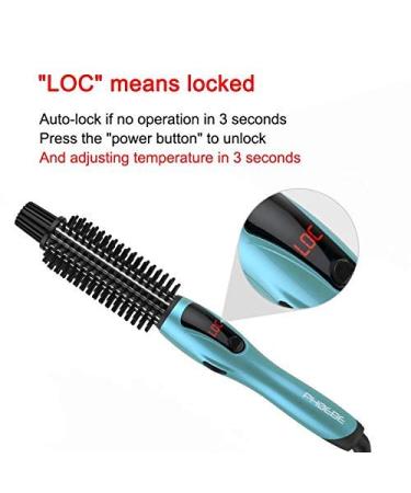 PHOEBE Curling Iron Brush - Anti-Scald Instant Heat Dual Voltage Ceramic Tourmaline Ionic Wand for All Hair Types (1 Inch) - Shop Internationally - Buy Online on SooperMarket.com