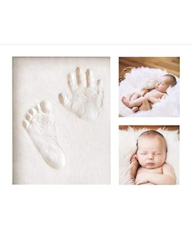 Keroos Plasterprint Baby Hand & Foot Set with Letter Stencils | Premium Wooden Frame | Safe Plexiglass | Ideal for Pets | Shop Internationally - Buy Online on SooperMarket.com