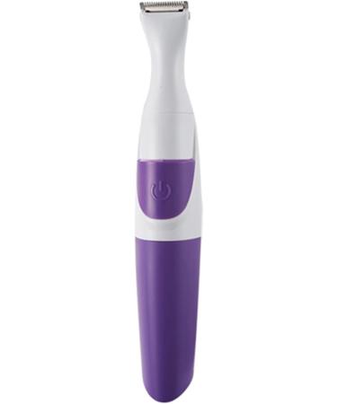 2 in 1 Waterproof Women Hair Trimmer Electronic Washable Hair Trimmer Clipper for Bikini Line Wet and Dry Use Purple - Buy Online on SooperMarket.com
