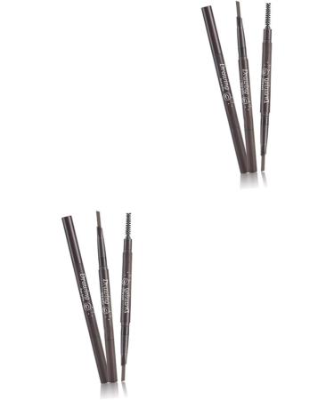 Angoily 2pcs 2 1 Eyebrow Brush Eyebrow Filler Eyebrow Pencil Brush Makeup Tools Double Head To Rotate - Buy Online on SooperMarket.com