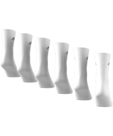 Buy adidas Unisex Cushioned Sportswear Crew Socks - 6 Pairs (White/Black) | Best International Shipping - Buy Online on SooperMarket.com