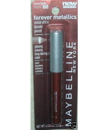 Maybelline Forever Metallics Metal-shine Lipcolor Pencil Cocoa Lights # 60