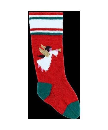 DooLallies Christmas Stockings Kits for Knitting Angel (Red)