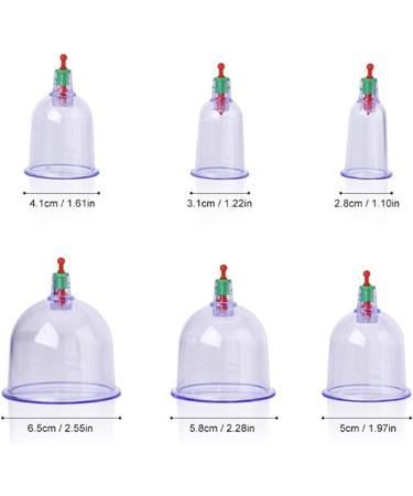 Premium Chinese Cupping Therapy Set with Pump - 12-Piece Transparent Massage Cups for Wrinkle Reduction (25x20x9 cm) - International Shipping Available - Buy Online on SooperMarket.com