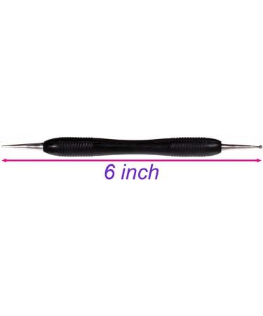 Black Dual Sided Comfort Grip Modeling Tools for Carving, Embossing, and Smoothing Glue Seams - Balled End - Buy Online on SooperMarket.com