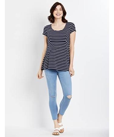 Motherhood Maternity Indigo Blue Stretch Secret Fit Belly Ankle Denim Jegging Jeans XS Cornflower Light Wash - Maternity Jeans - Buy Online on SooperMarket.com