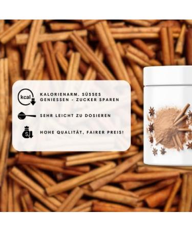 Premium Vegan Flavor Powder - Calorie-Reduced Aroma | Cinnamon | Zero Calorie 200g | Better Nutrition - Buy Online on SooperMarket.com