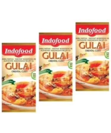 INDOFOOD BUMBU GULAI / INDOFOOD Oriental Curry Instant Seasoning Mix Halal ( 3X 45g ) - Buy Online on SooperMarket.com