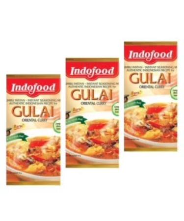 INDOFOOD BUMBU GULAI / INDOFOOD Oriental Curry Instant Seasoning Mix Halal ( 3X 45g )