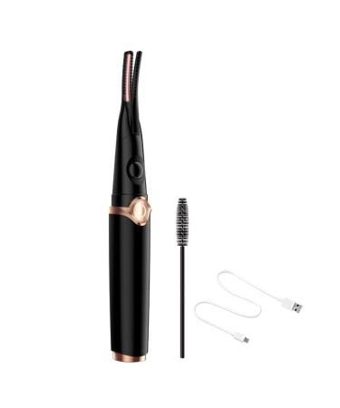 sunree Heated Eyelash Curler 2-in-1 Clip Eyelash Curler with Comb USB Rechargeable Portable Electric Eyelash Curler