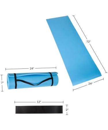 Wakeman Resistance Bands & 1/4in Yoga Mat - Premium Exercise Gear for Home & Travel | Shop Internationally - Buy Online on SooperMarket.com